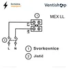 Vortice Punto Evo Flexo MEX 100/4" LL 1S: stille, Productafbeelding-voorbeeld 6