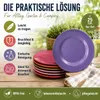 Melamin Teller Set 6er farbenfroh für Alltag & Outdoor Produktbild-Vorschau 5