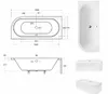 Eckbadewanne Badewanne Avita LINKS 150X75 mit Füßen und Produktbild-Vorschau 4