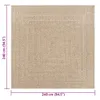 Tappeto ZIZUR 240x240 cm Aspetto Iuta per Interni ed Anteprima dell’immagine prodotto 7
