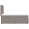 vidaXL Boxspringbett mit Matratze Taupe 90x190 cm Stoff Produktbild-Vorschau 7