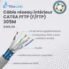 Extralink câble réseau CAT6A F/FTP 305 m cuivre 10 Gb/s Voir les images du produit 7