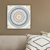 MuchoWow® - Leinwandbilder - Mandala - Blau - Bohème - Weiß Produktbild-Vorschau 5