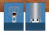 Two panels showing different aspects of a screwdriver set. The left panel is an illustration of how to use the screwdriver, with arrows indicating movement. The right panel is a close-up of the textured handle of the screwdriver. Anteprima dell’immagine prodotto