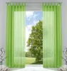 2er-Pack Gardinen Transparent Vorhang Set Wohnzimmer Voile Produktbild-Vorschau 1