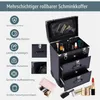 Kosmetikkoffer Trolley, Make Up Koffer Mit 2 Schubladen und Produktbild-Vorschau 3