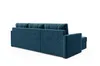 GUTTO Ecksofa mit Schlaffunktion blau IVIO I aus Velour Produktbild-Vorschau 8