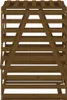 vidaXL Box na odpadky Honey Brown 84x90x128,5 cm Masívne Náhľad obrázku produktu 7