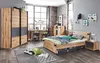 Jugendbett 140x200cm EVERTON-43 in Plankeneiche /Graphit, B Produktbild-Vorschau 2