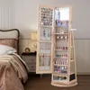 COSTWAY Schmuckschrank Ganzkörperspiegel 360° drehbar, Produktbild-Vorschau 2
