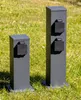 Steckdosensäule 4-fach IP44 Anthrazit 250V/ 16A 13x13x40cm Produktbild-Vorschau 11