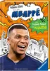Cover of a book about the football player Mbappé, featuring his portrait and comic-style graphics. Produktbild-Vorschau