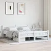 vidaXL Letto in legno massiccio di pino bianco 160x200 cm Anteprima dell’immagine prodotto 2