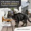 VAYPET Doppel-Katzennapf erhöht 2x300ml Edelstahl Produktbild-Vorschau 6