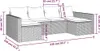 vidaXL 2-tlg. Garten-Lounge-Set mit Kissen Grau Poly Rattan Produktbild-Vorschau 8