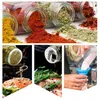 24er Gewürzgläser Eckig Set, Gewürzstreuer Glas mit Produktbild-Vorschau 7