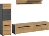 Canu Regal C11 System Eiche Nachbildung, dunkelgrau. Produktbild-Vorschau 1