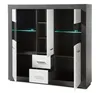 Highboard "Briard" in weiß Hochglanz und grau Stone Wohn- Produktbild-Vorschau 4