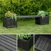 Banc de jardin avec 2 bacs à fleurs Banc de jardin 2en1 Bac Voir les images du produit 8