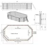 Piscina in legno NEMO 7.3 x 3.97 - H.1.45 m, azzurro Anteprima dell’immagine prodotto 5