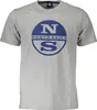 Graues Herren Kurzarm-T-Shirt mit Rundhals und Logo-Druck Produktbild-Vorschau 1