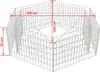 vidaXL Sechseckiges Gabionen-Hochbeet 160×140×50 cm Produktbild-Vorschau 12