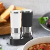 Ruční mlýnky na sůl a pepř se stojanem a nastavitelným Náhled obrázku produktu 8