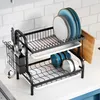Livingandhome 2 Ebenen Geschirrabtropfgestell, Rostfreier Produktbild-Vorschau 2