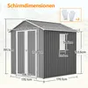 GIHAUVIA Metall Geräteschuppen Gerätehaus mit Fenster Produktbild-Vorschau 7