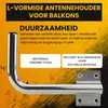 Extralink Linkse zijwandbeugel voor antenne 600 mm, Productafbeelding-voorbeeld 6