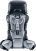 A black and gray Deuter Voyager backpack is shown from the back against a white background. Anteprima dell’immagine prodotto
