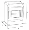 Kleinverteiler Aufputz 8 Module mit N+PE Klemme Produktbild-Vorschau 5
