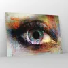 Bilder auf glas - Auge Abstraktion - 100x70cm - Glasbilder Produktbild-Vorschau 4
