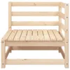 vidaXL Gartensofa mit Fußhocker 2-Sitzer Massivholz Kiefer Produktbild-Vorschau 6