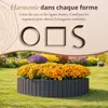 Floranica Bordure de jardin en bois flexible 40 x 200 cm Voir les images du produit 4