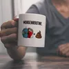 Meine Morgenroutine Kaffee + Kippe = Kacken Kaffeebecher Produktbild-Vorschau 2