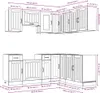 Hochwertig 11-tlg. Küchenschrank-Set Kalmar Hochglanz-Weiß Produktbild-Vorschau 8