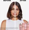 A split image showing a 'before' and 'after' comparison of hair treated with Kerastase products, with the products displayed at the bottom. Produktbild-Vorschau
