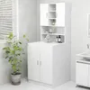 vidaXL Waschmaschinenschrank Weiß 70,5x25,5x90 cm Produktbild-Vorschau 2
