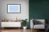 MuchoWow® Gerahmtes Poster Blumen - Muster - Blau 90x60 cm Produktbild-Vorschau 8