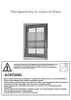 Instructional manual page for a pleated blind, showing a diagram of a window with a blind installed and safety warnings. Produktbild-Vorschau