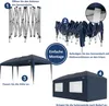 Gazebo pieghevole Zelsius 3x6 m con pareti laterali, blu, Anteprima dell’immagine prodotto 7