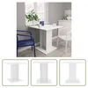 The Living Store Jedálenský stôl biely 80x80x75 cm materiál Náhľad obrázku produktu 1