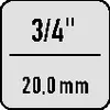 GEDORE 754-04 Aufsteckknarre 3/4" rechts, 7680730 Produktbild-Vorschau 3
