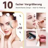 A collage of images showcasing a woman's face and makeup application, with text highlighting product features. Náhled obrázku produktu