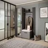 Armoire LIVIA – Ensemble vestiaire avec miroir et cintres, Voir les images du produit 1