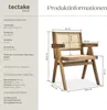 tectake® Armlehnstuhl Lissy Boho-Stil 59 x 56,5 x 82,5 cm, Produktbild-Vorschau 6