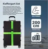 set de 4 sangles à bagages & 4 étiquettes à bagages en Voir les images du produit 5
