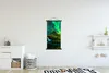 MuchoWow® Textilposter Nordlichter - Wasserfall - Berg - Produktbild-Vorschau 2