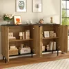 Merax Mosaik Sideboard mit 2 Türen in Holzoptik, Kommode Produktbild-Vorschau 7